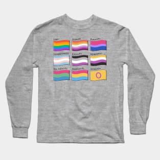 Retro LGBTQIA Pride Flags Long Sleeve T-Shirt